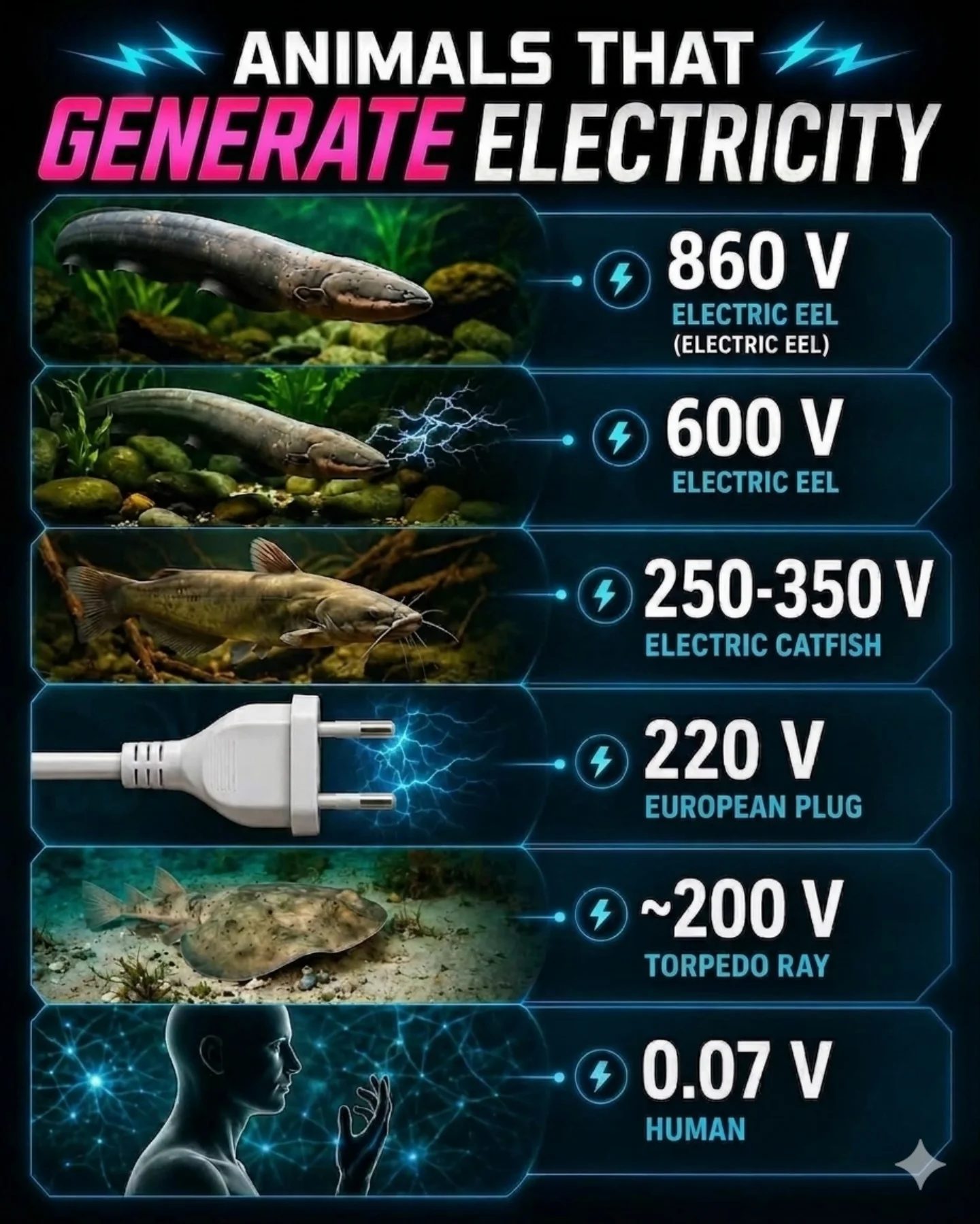Electric Animals: Nature's Shocking Voltage Generators
