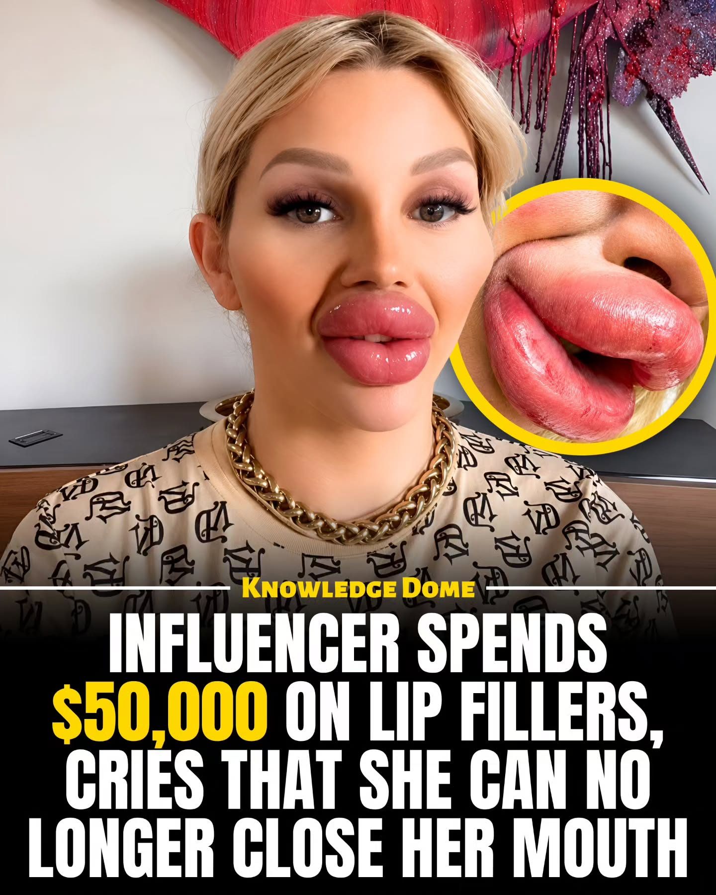 Influencer's $50,000 Lip Filler Journey: The Price of Beauty