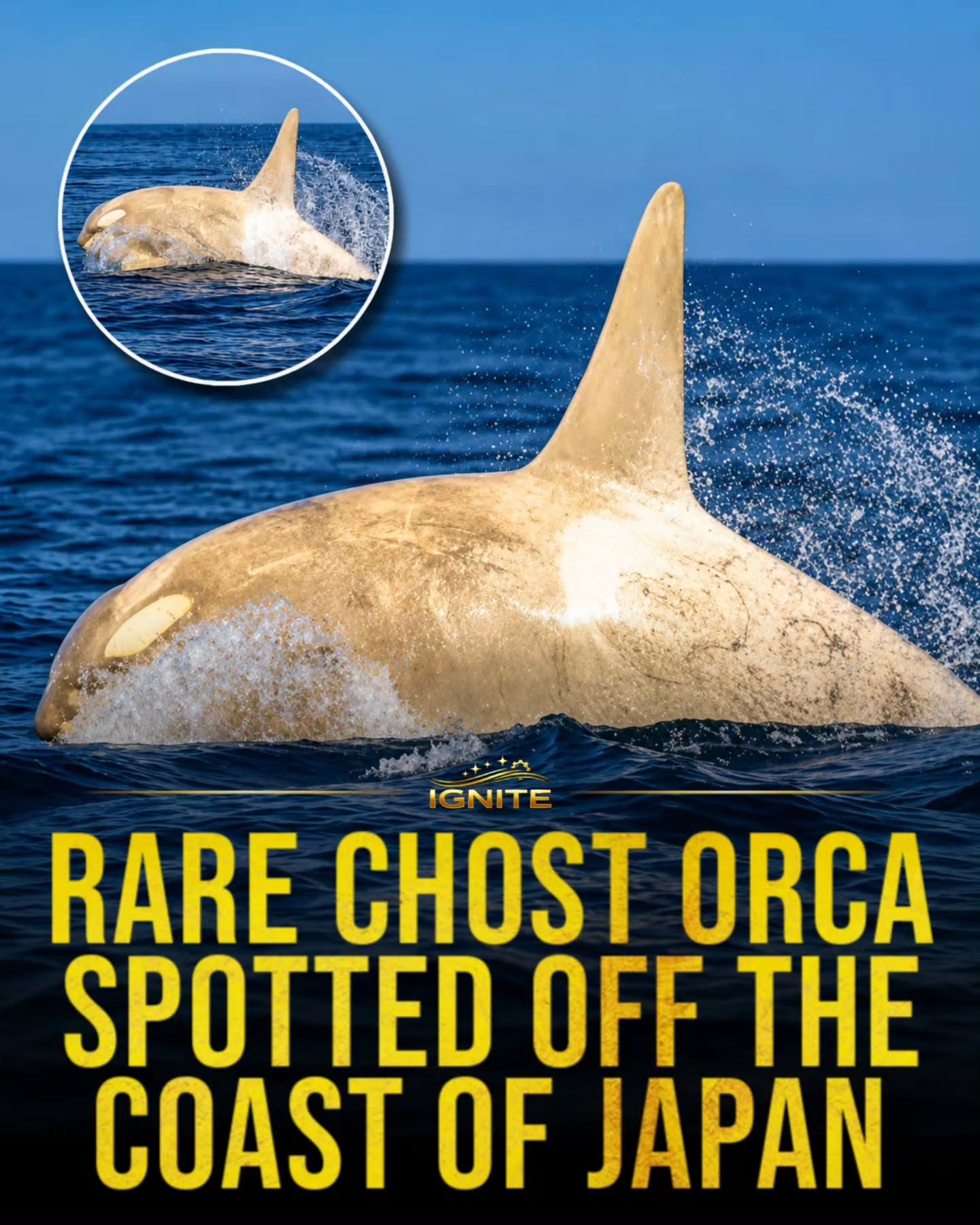 Rare Ghost Orca Photographed in Japan 2026