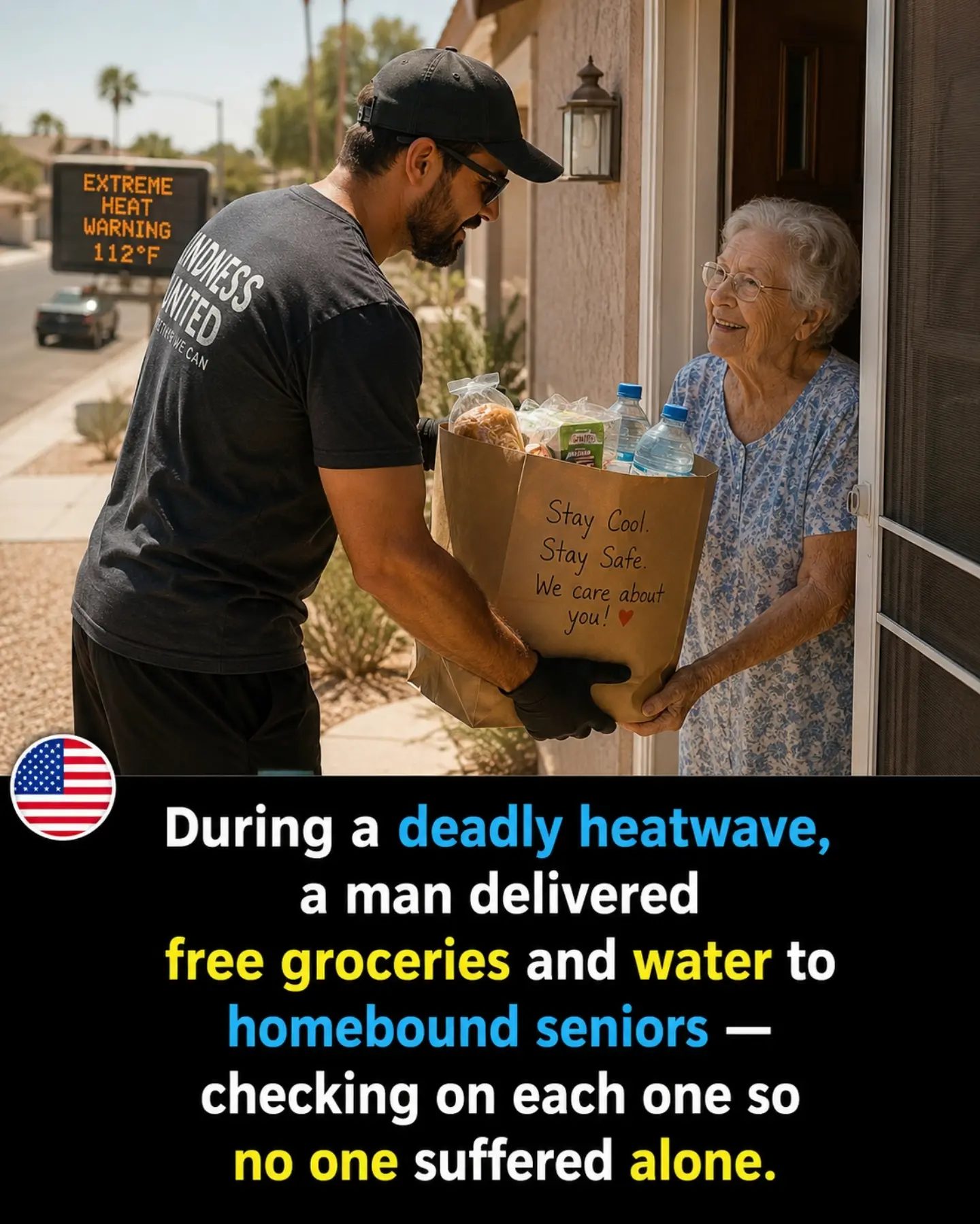Man Delivers Lifesaving Care Packages During Deadly Heatwave