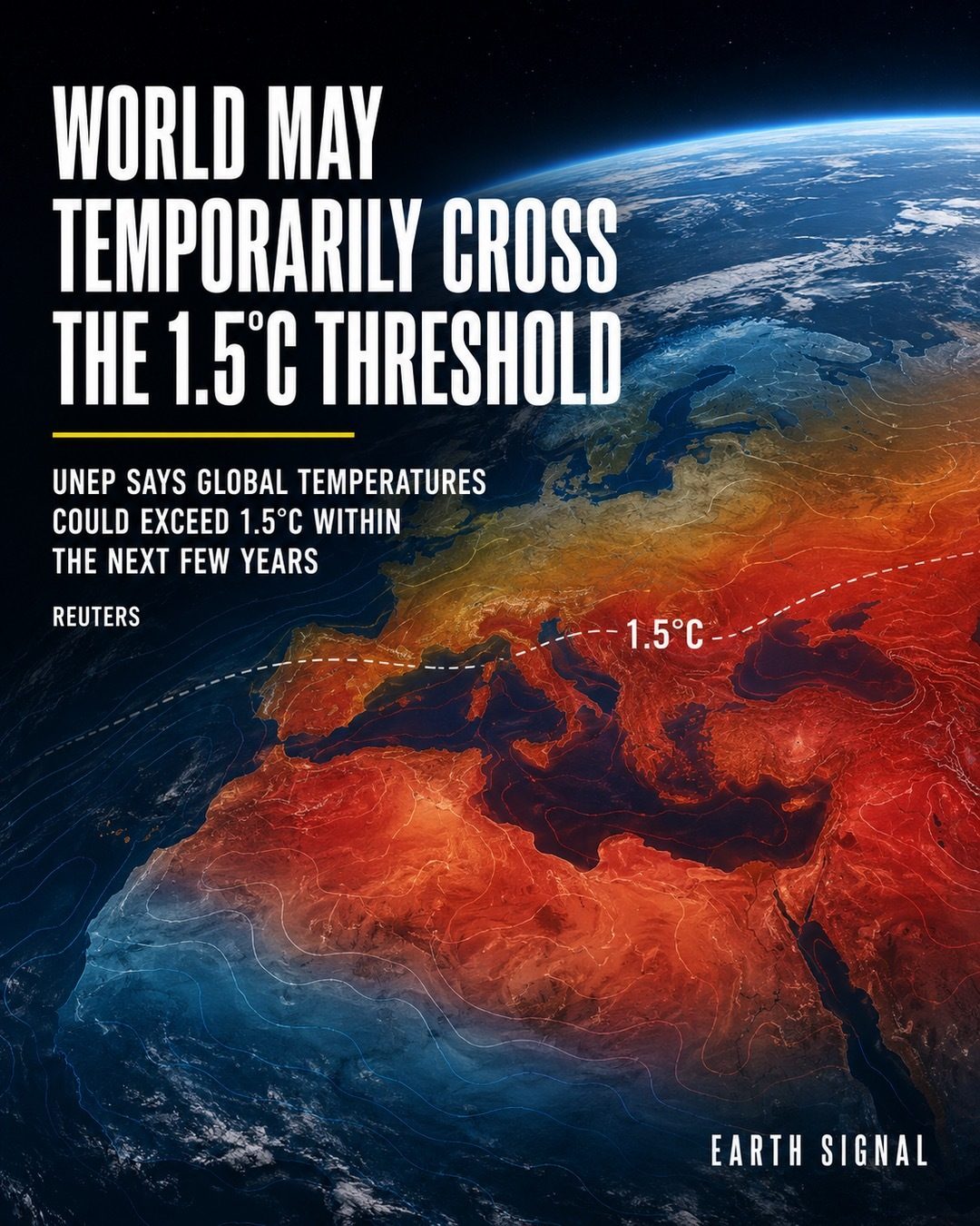 UNEP Warns of Global Temperatures Exceeding 1.5°C