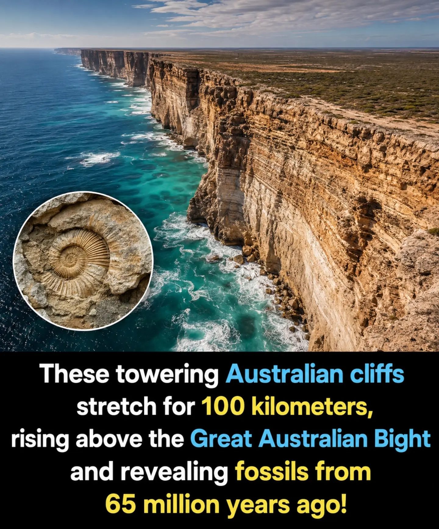Exploring Australia's Great Australian Bight: Cliffs and Fossils