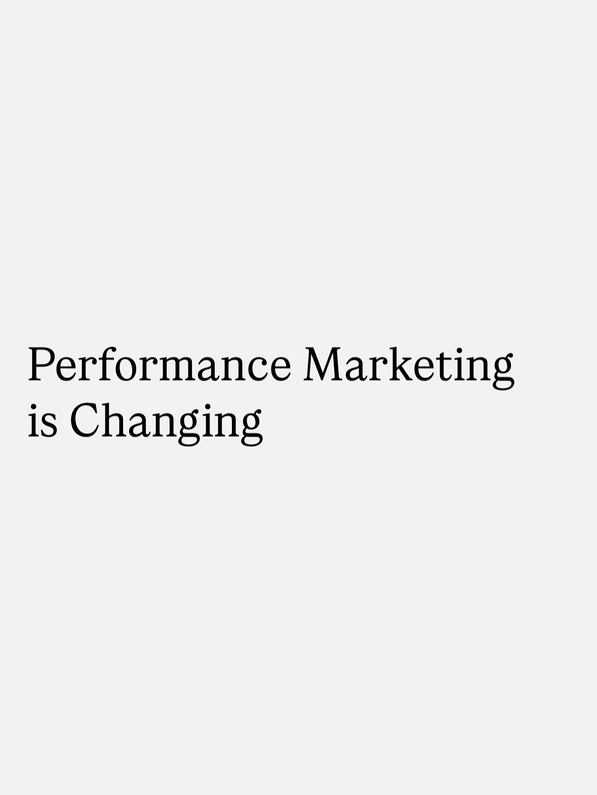Master Performance Marketing: 10-Session Blueprint for Success