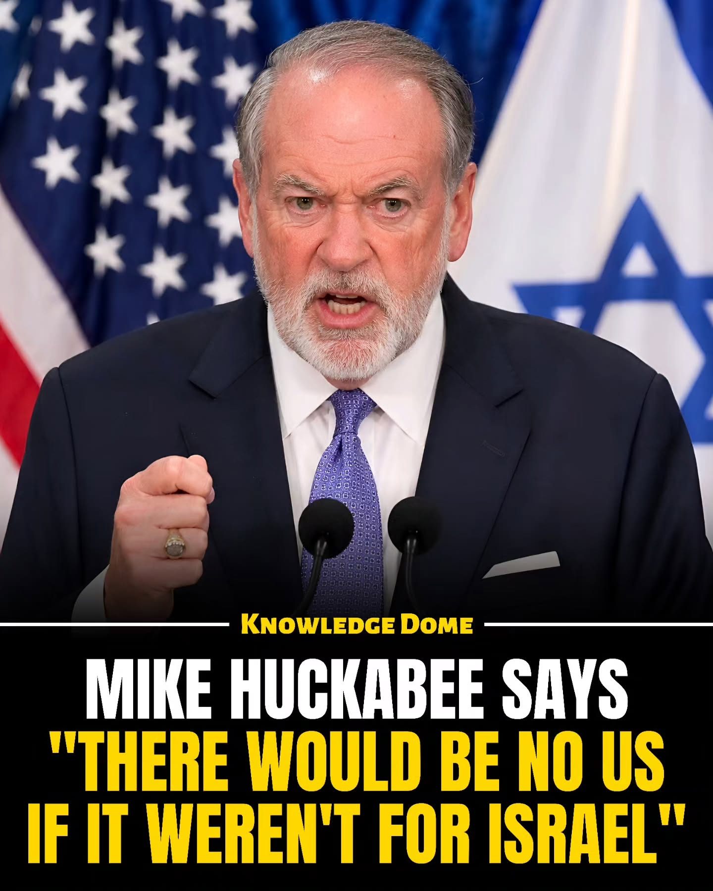 Mike Huckabee: US Exists Because of Israel
