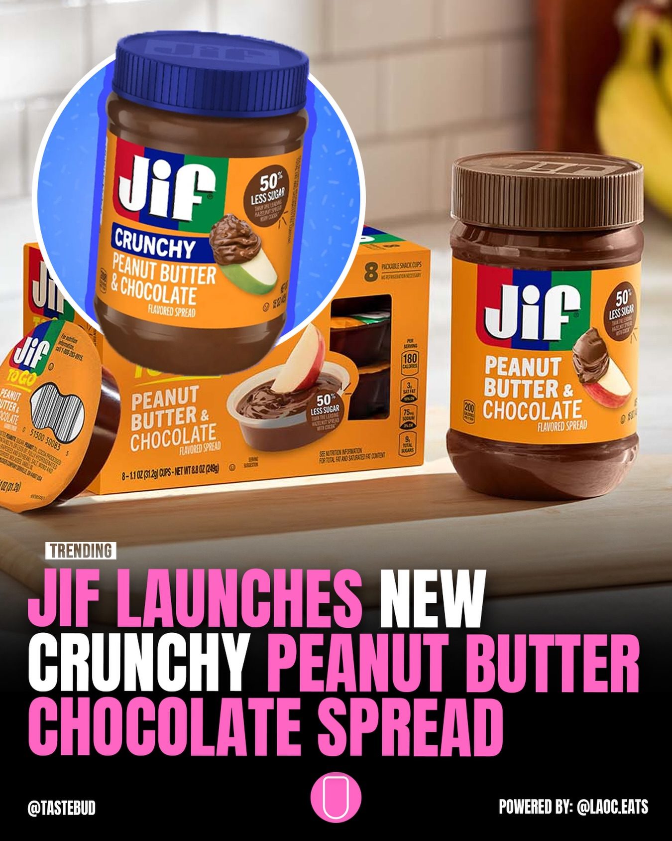 Jif's New Crunchy Peanut Butter & Chocolate Spread Launching in 2026