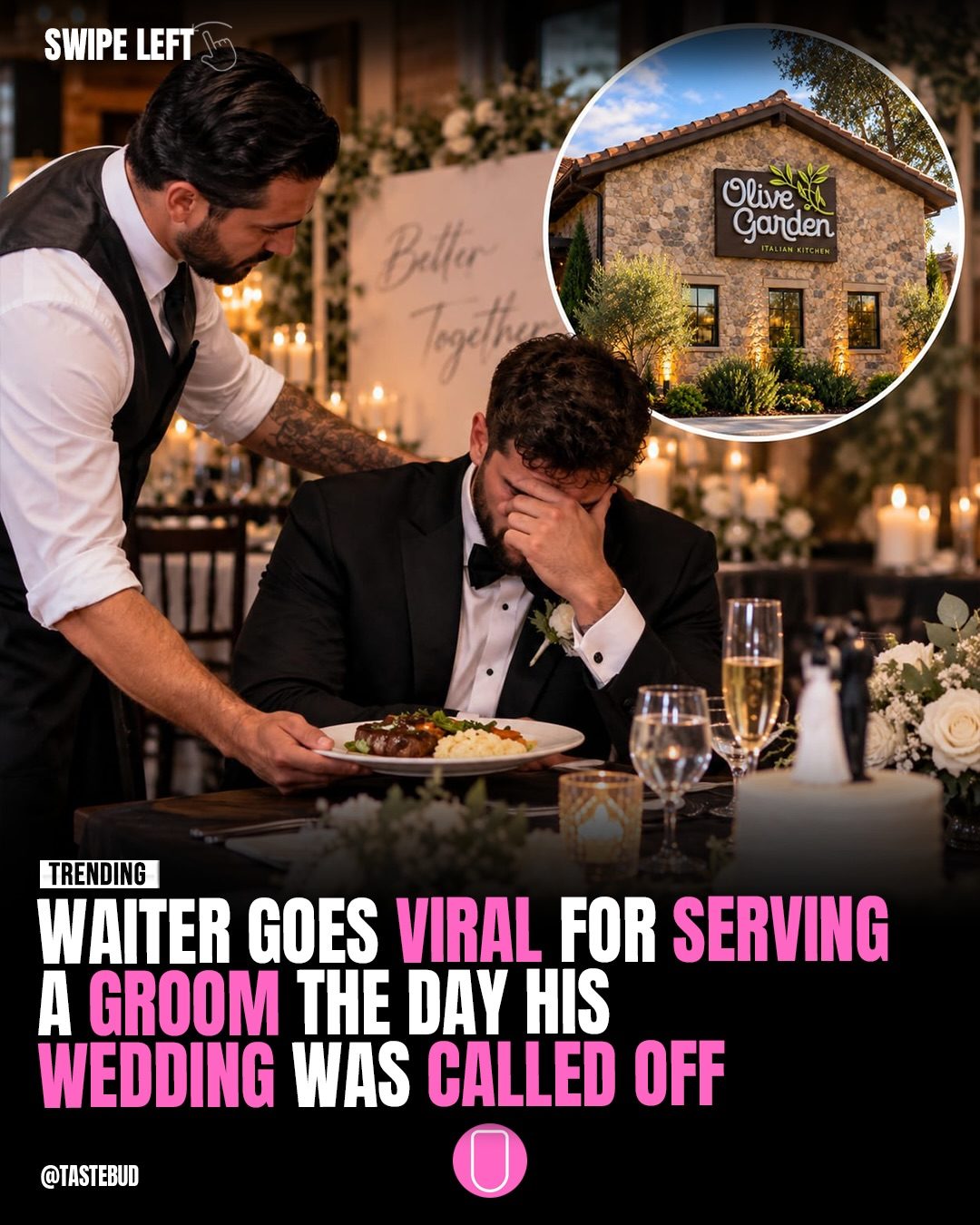 Olive Garden Waiter's Viral Wedding Day Kindness