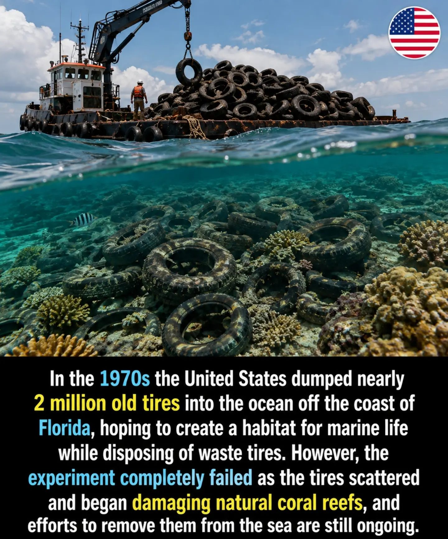 The 1970s Ocean Tire Dumping Disaster Revealed