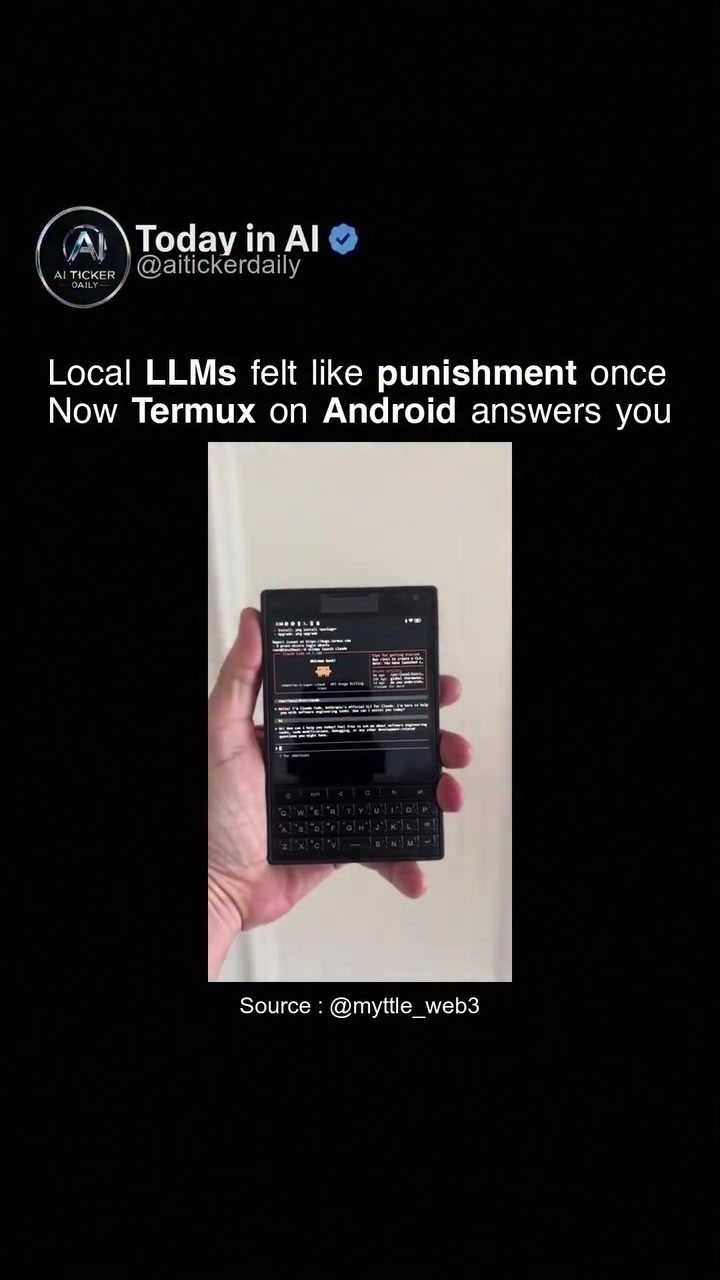 Running AI Tasks on Android with Termux