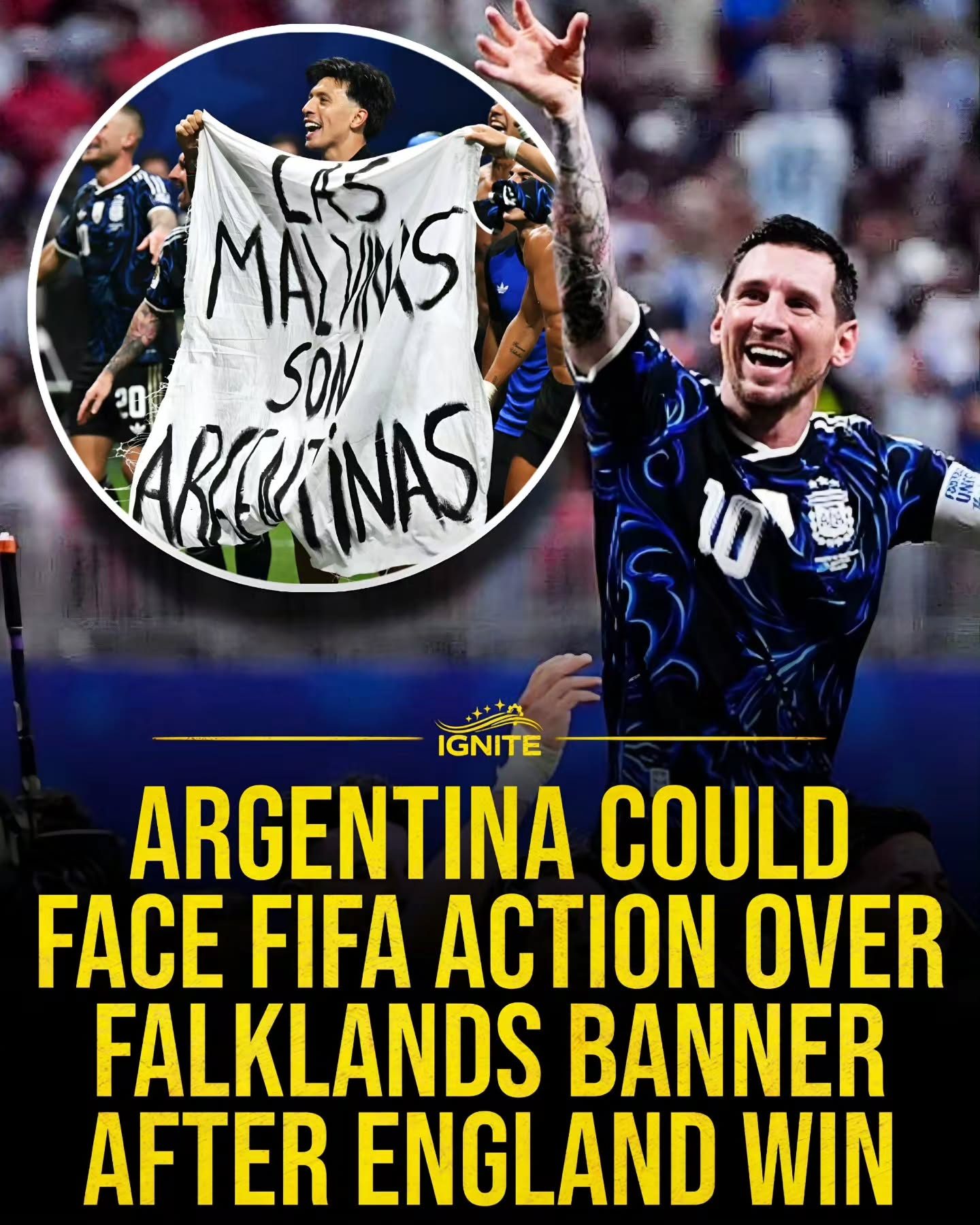 Argentina vs. England: FIFA Action Looms Over Falklands Banner Controversy