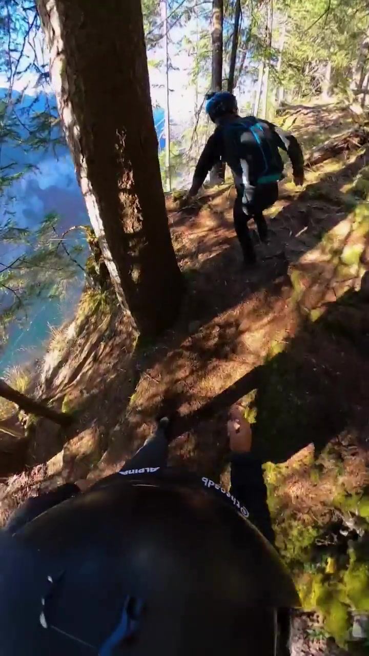 Base Jumping: First-Person Cliff Jump Video