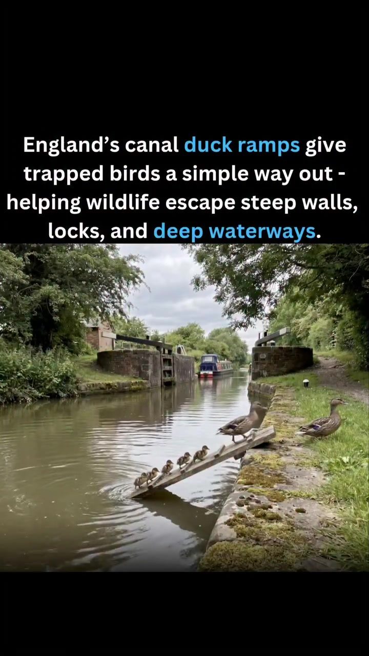 Helping Ducks Escape with England's Canal Ramps