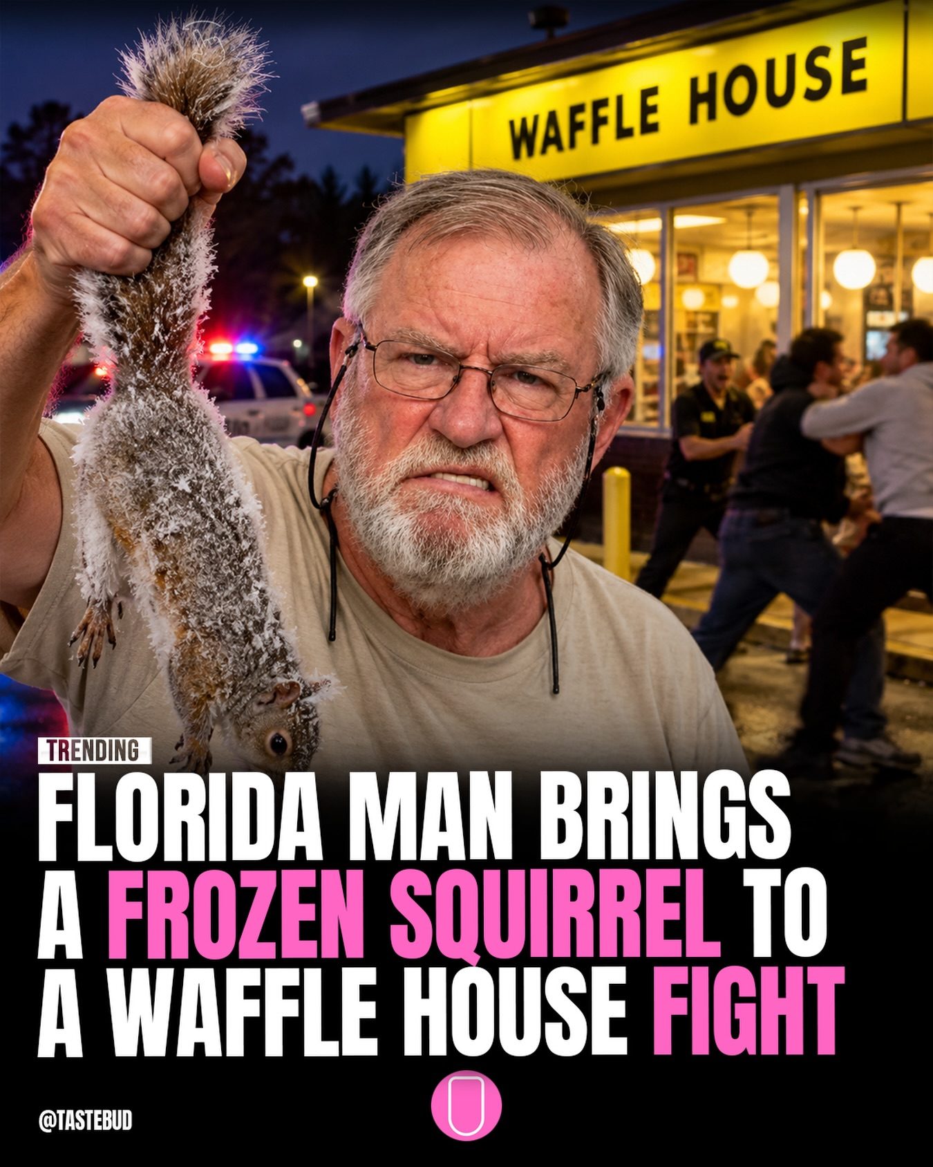 Florida Man's Frozen Squirrel Waffle House Fight