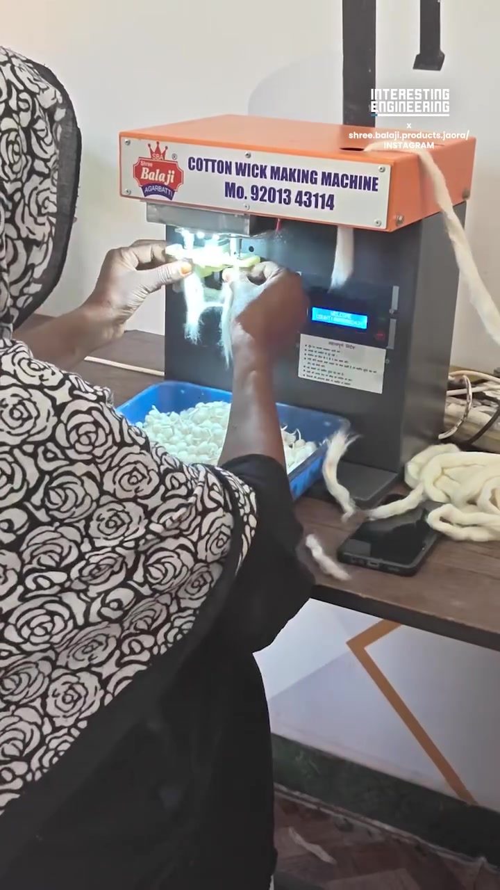 Balaji Agarbatti's Cotton Wick Machine for Efficient Production