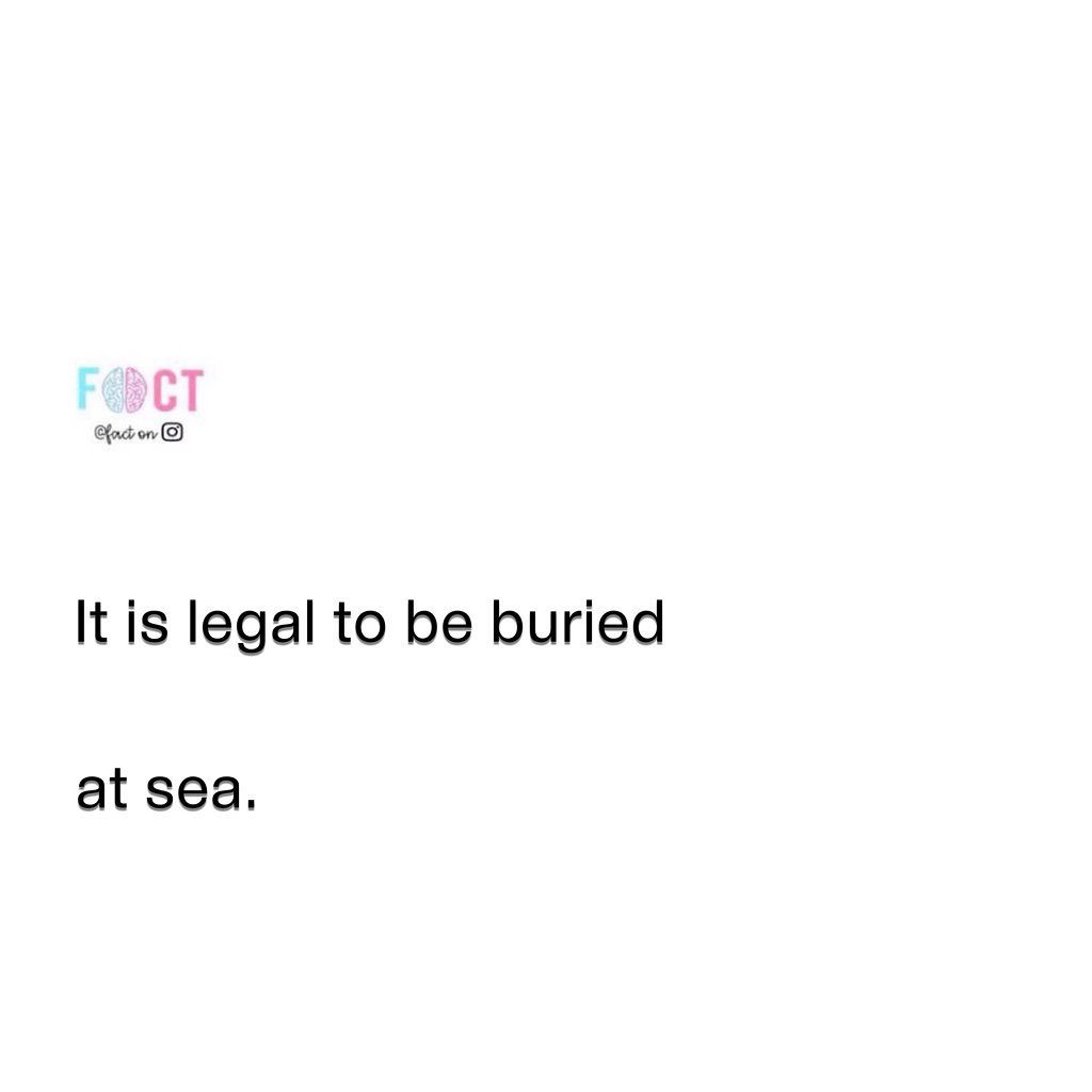 The Intriguing Legality of Burial at Sea
