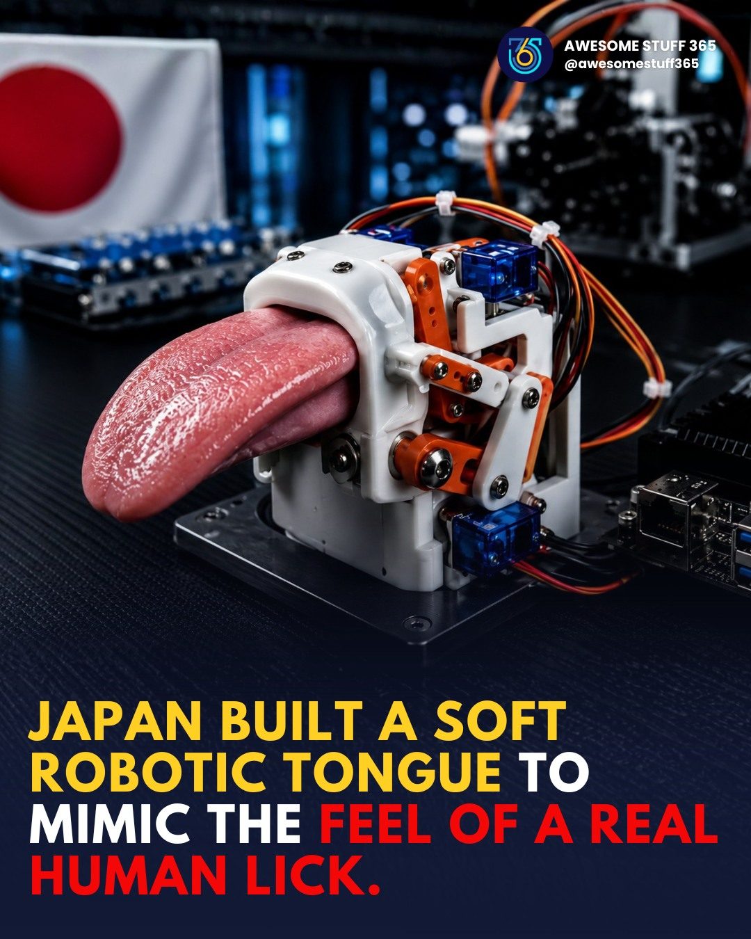 Japan's Innovative Robotic Tongue Mimics Human Lick