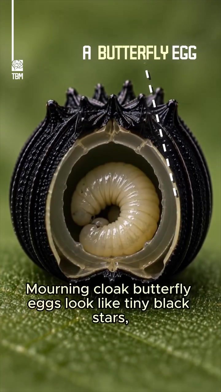 Mourning Cloak Butterfly Eggs: Nature's Tiny Star-Shaped Wonders