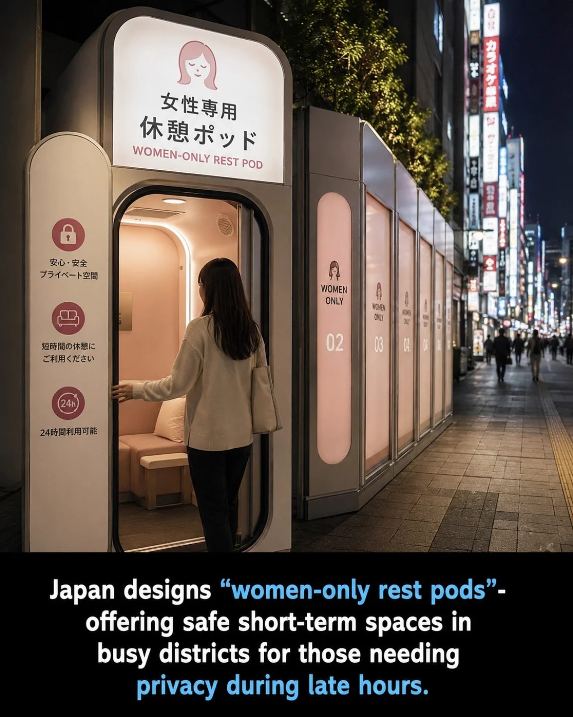 Explore Japan's Women-Only Rest Pods for Safe Urban Retreats