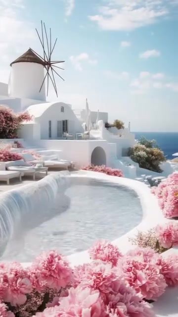Experience Santorini's Romantic Pool Views