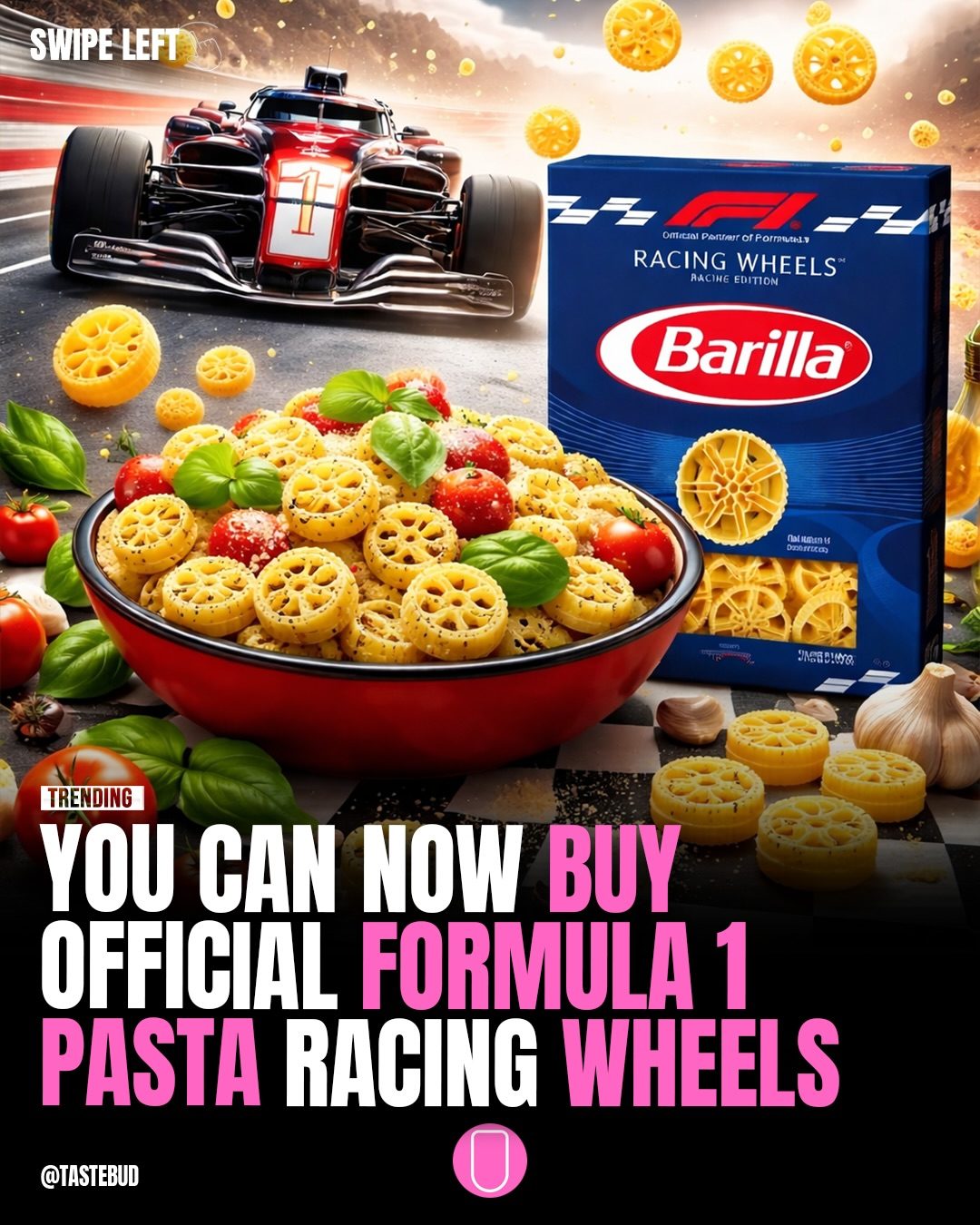 Barilla's Formula 1 Racing Wheels Pasta: A Tire-Inspired Twist