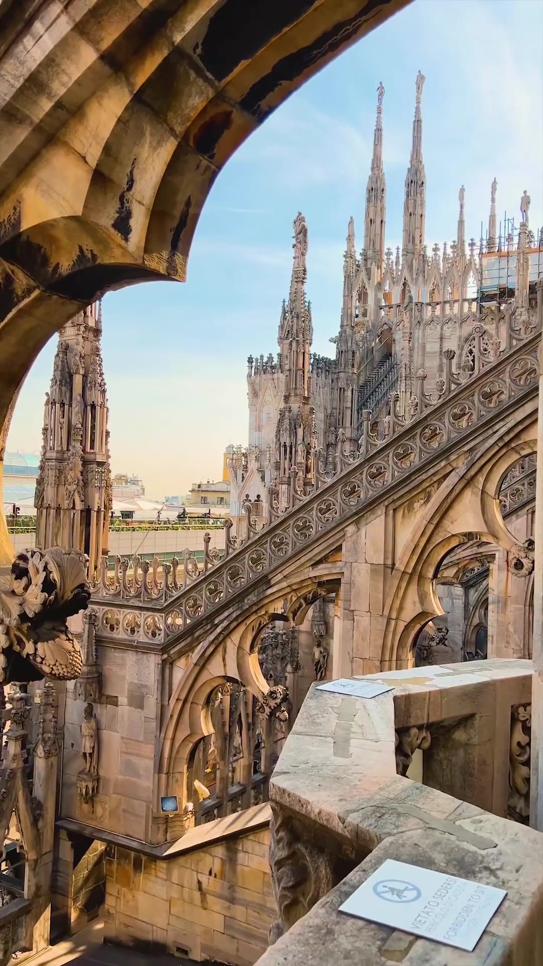 Milan Cathedral Rooftop View: Gothic Architecture