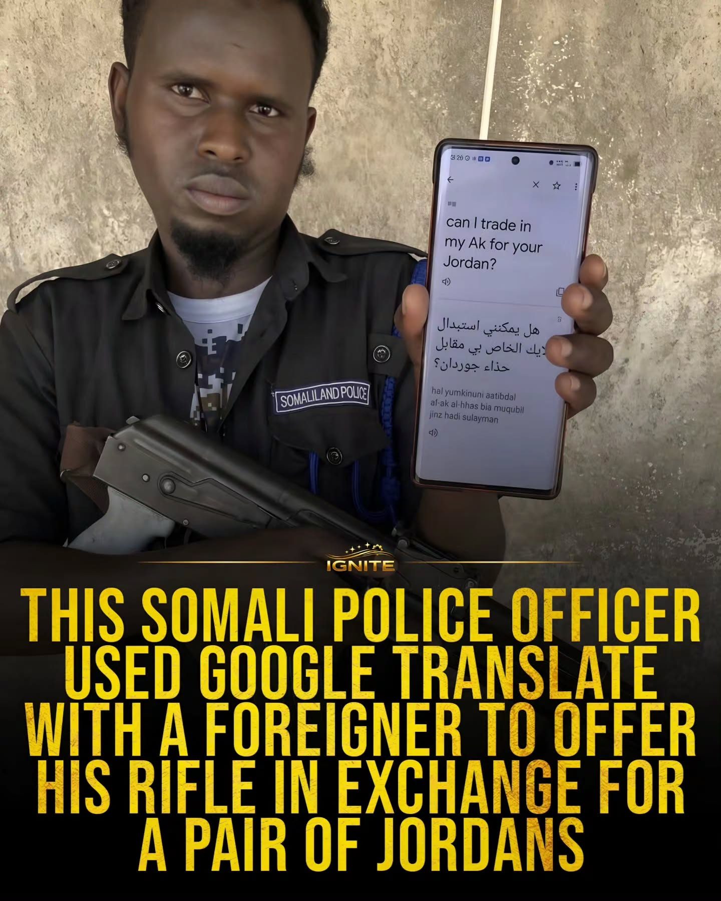 Somali Officer's Unusual Trade Offer Caught on Reel