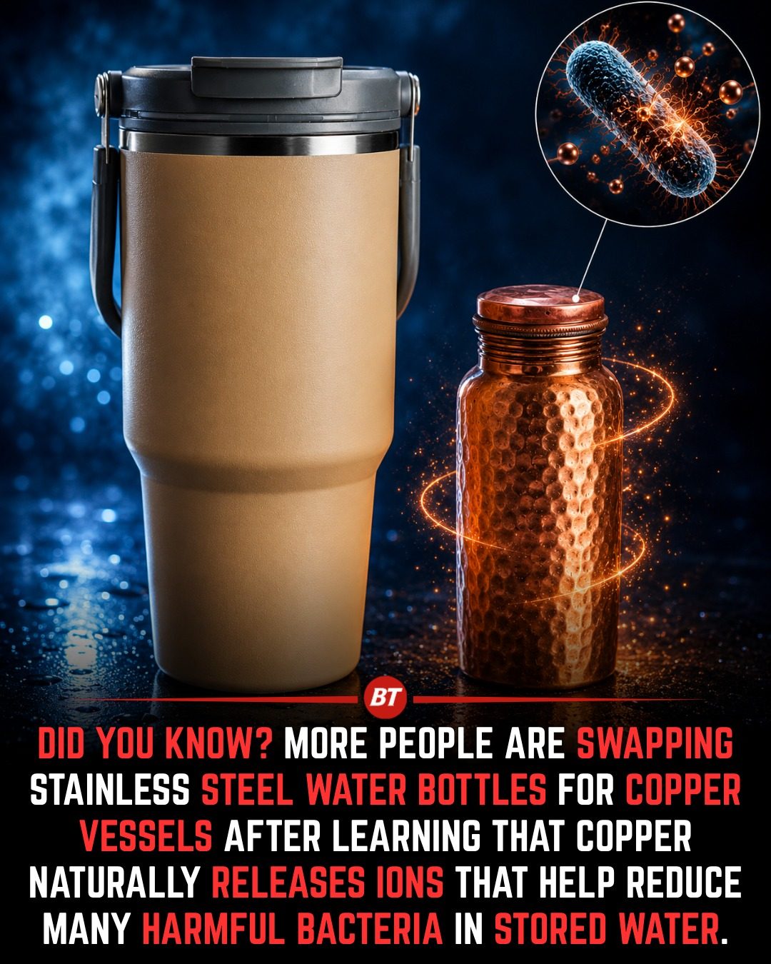 Benefits of Using Copper Water Bottles for Bacteria-Free Water