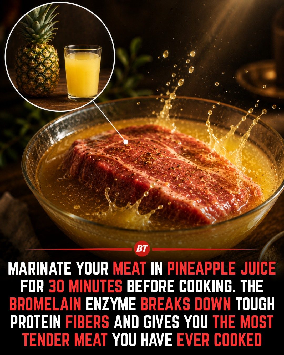 Pineapple Juice To Tenderize Meat: A Natural Kitchen Hack