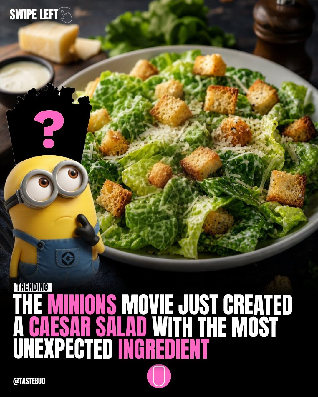 Minions Caesar Salad Kit: Popcorn Croutons
