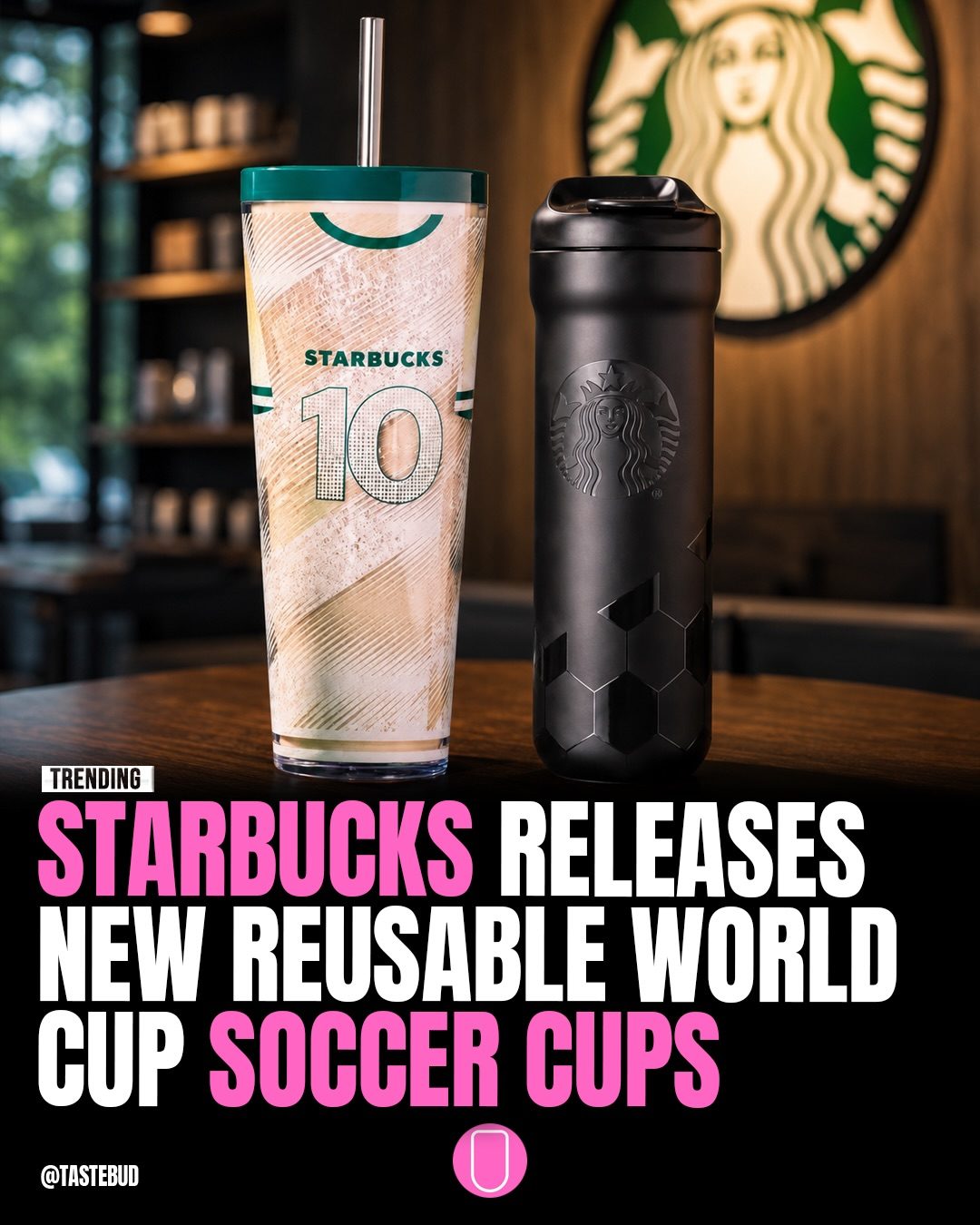 Starbucks Releases Soccer Themed Eco-Friendly Cups