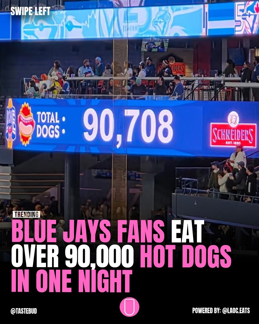 Blue Jays Fans Devour Over 90,000 Hot Dogs in One Night