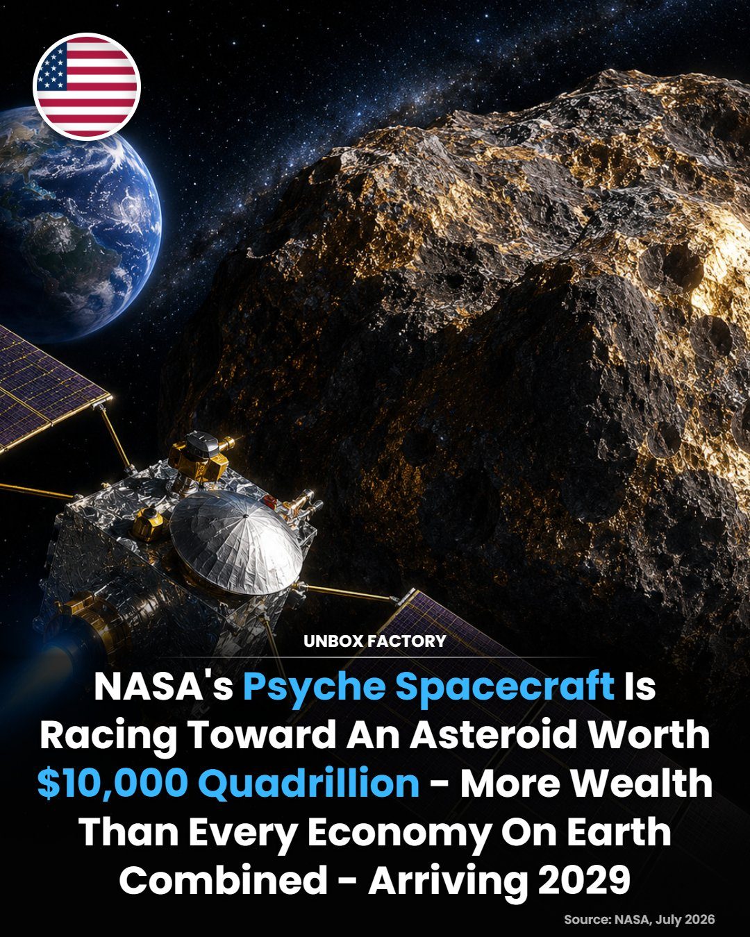NASA Psyche Mission: Exploring a $10,000 Quadrillion Asteroid