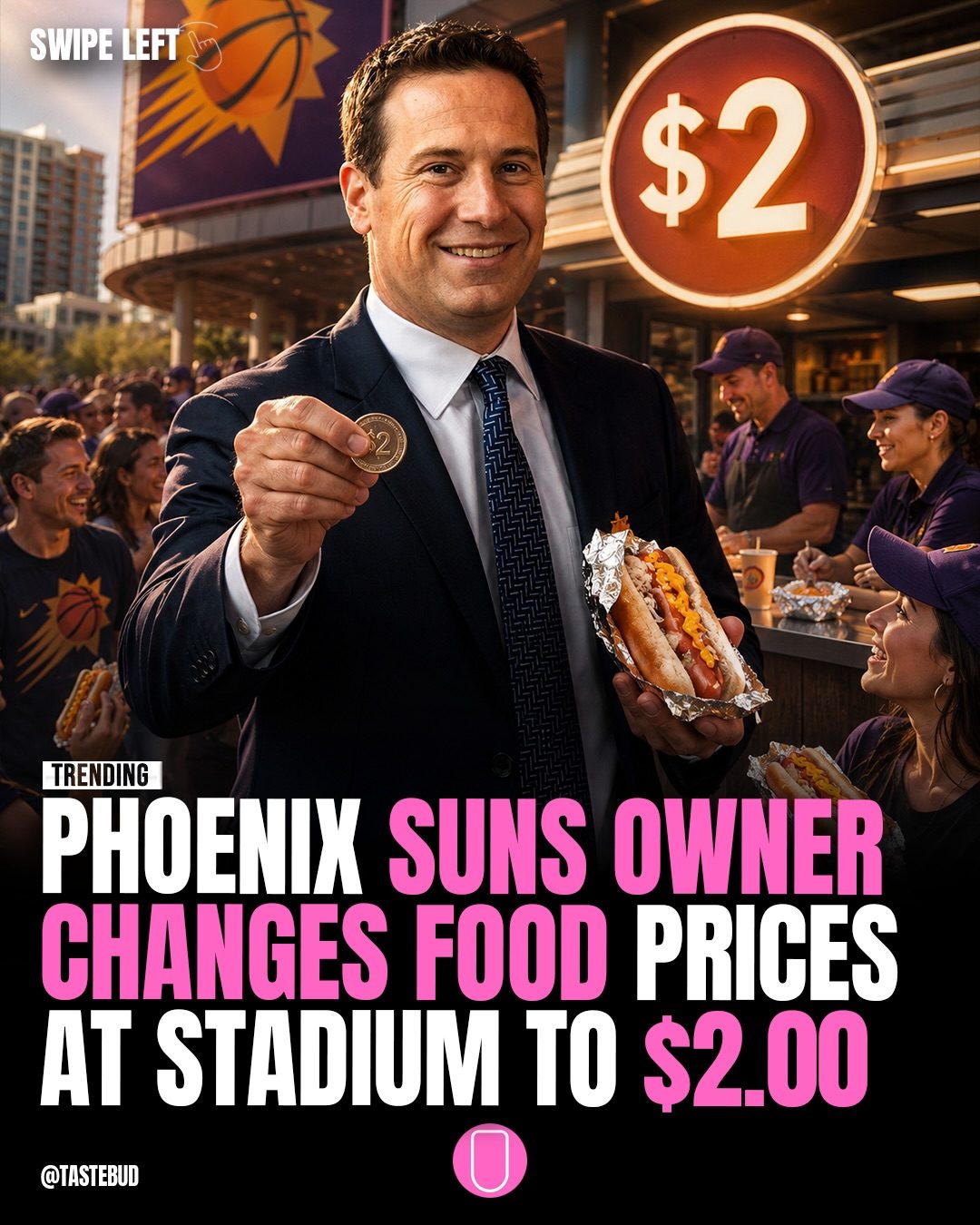 Affordable Stadium Food: Phoenix Suns Lower Prices to $2