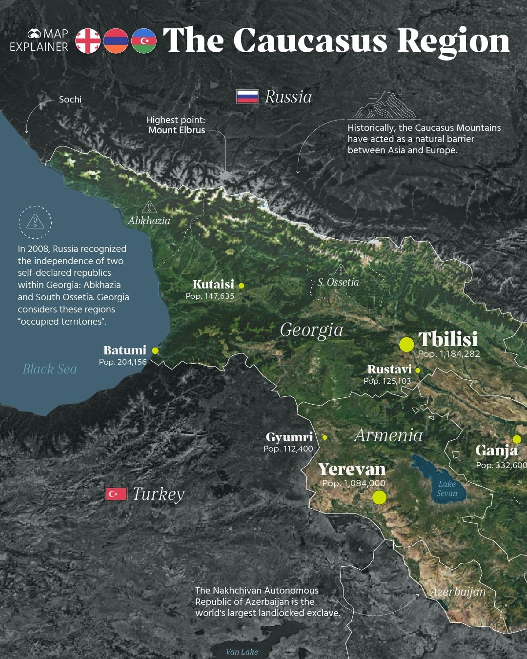 Caucasus Region Map: Key Facts and Conflict Zones