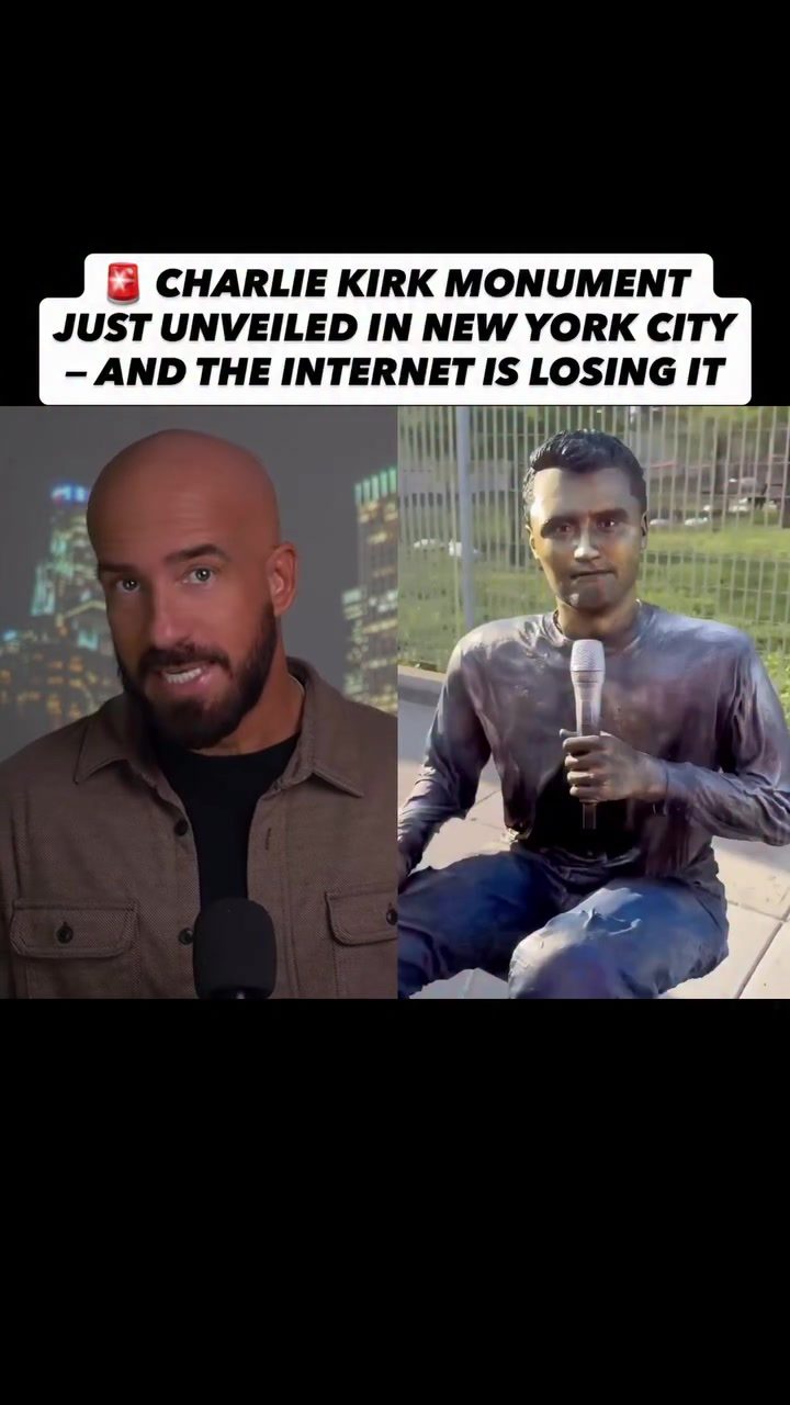 Charlie Kirk Statue Unveiling in Times Square