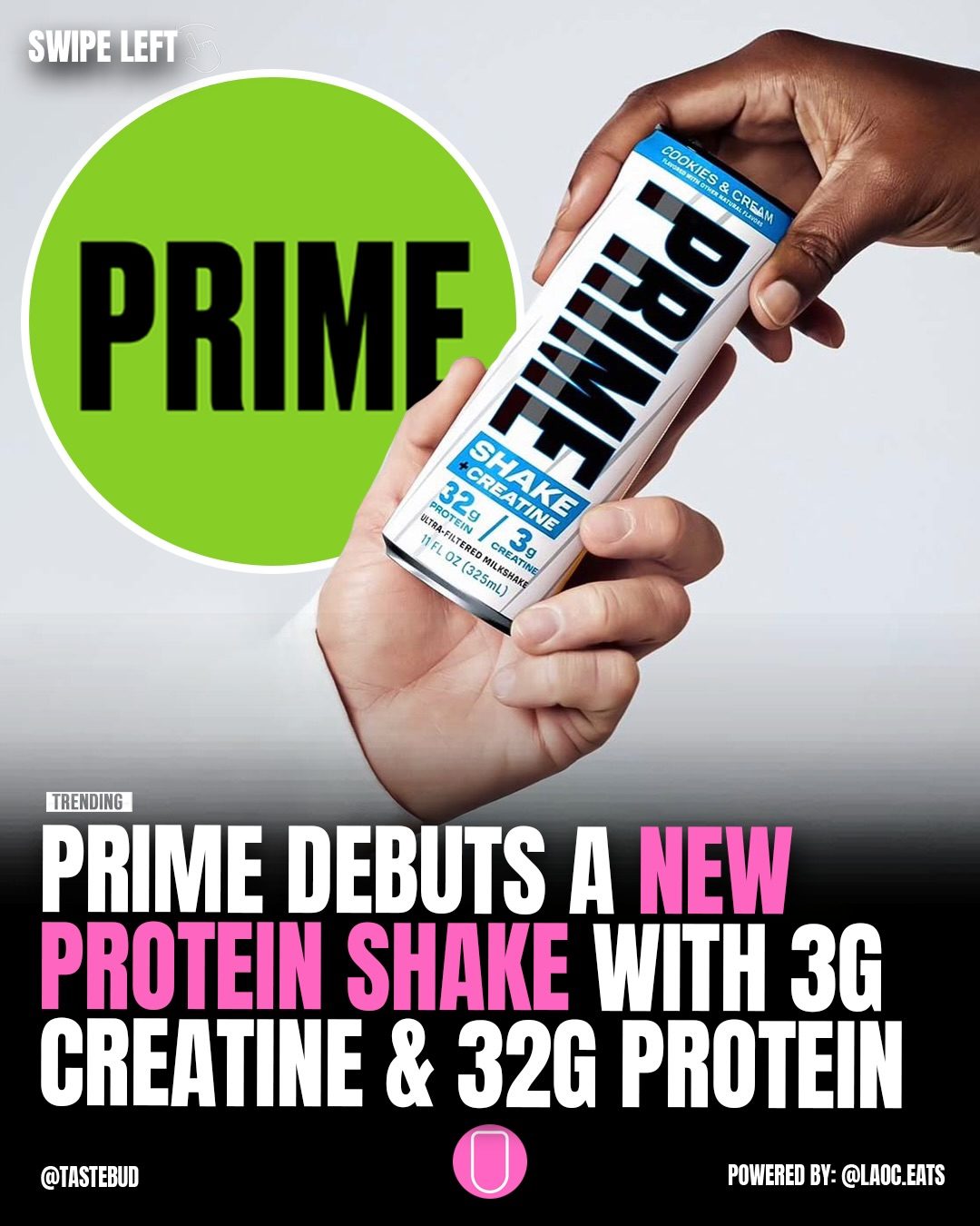 PRIME's New Protein Shake: 32g Protein & 3g Creatine