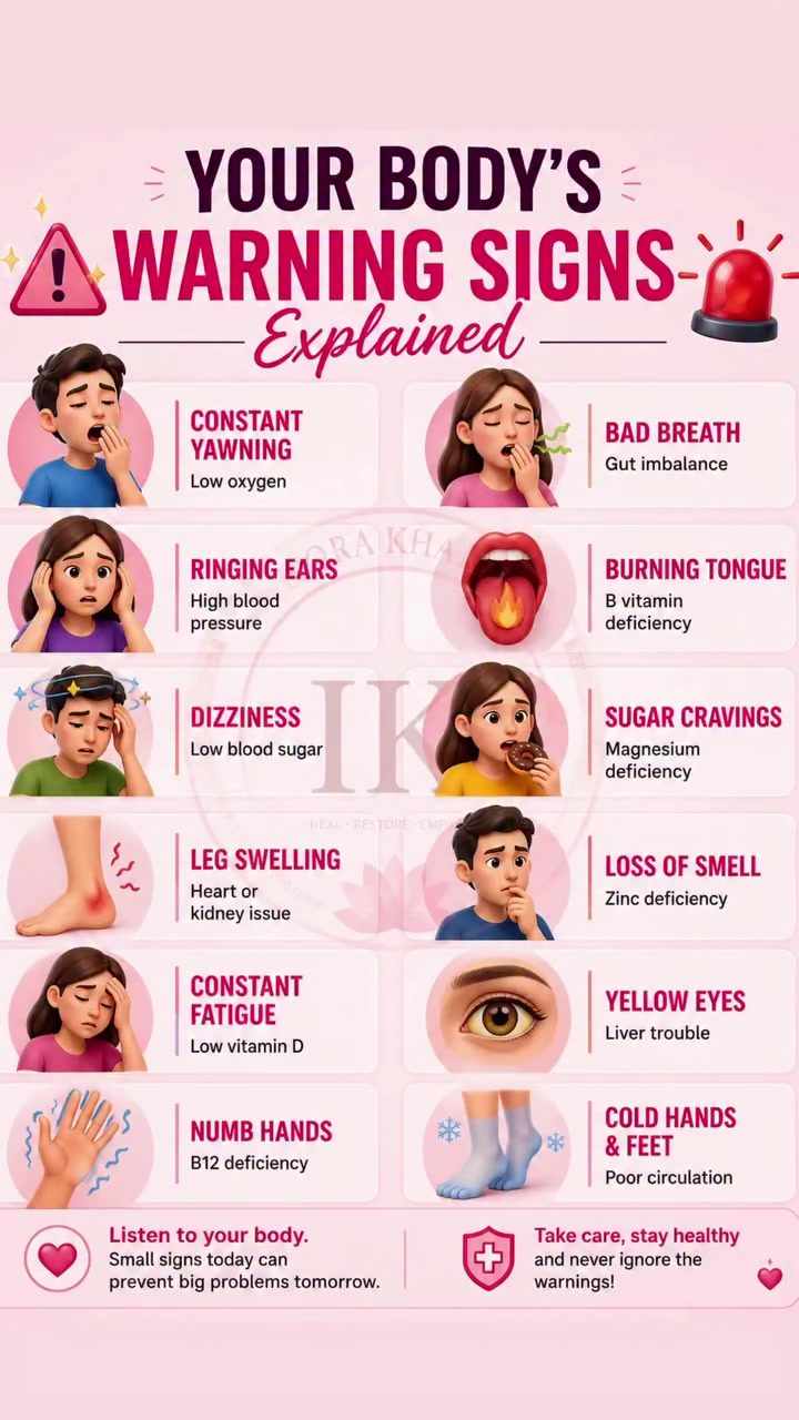 10 Body Warning Signs and What They Reveal About Your Health