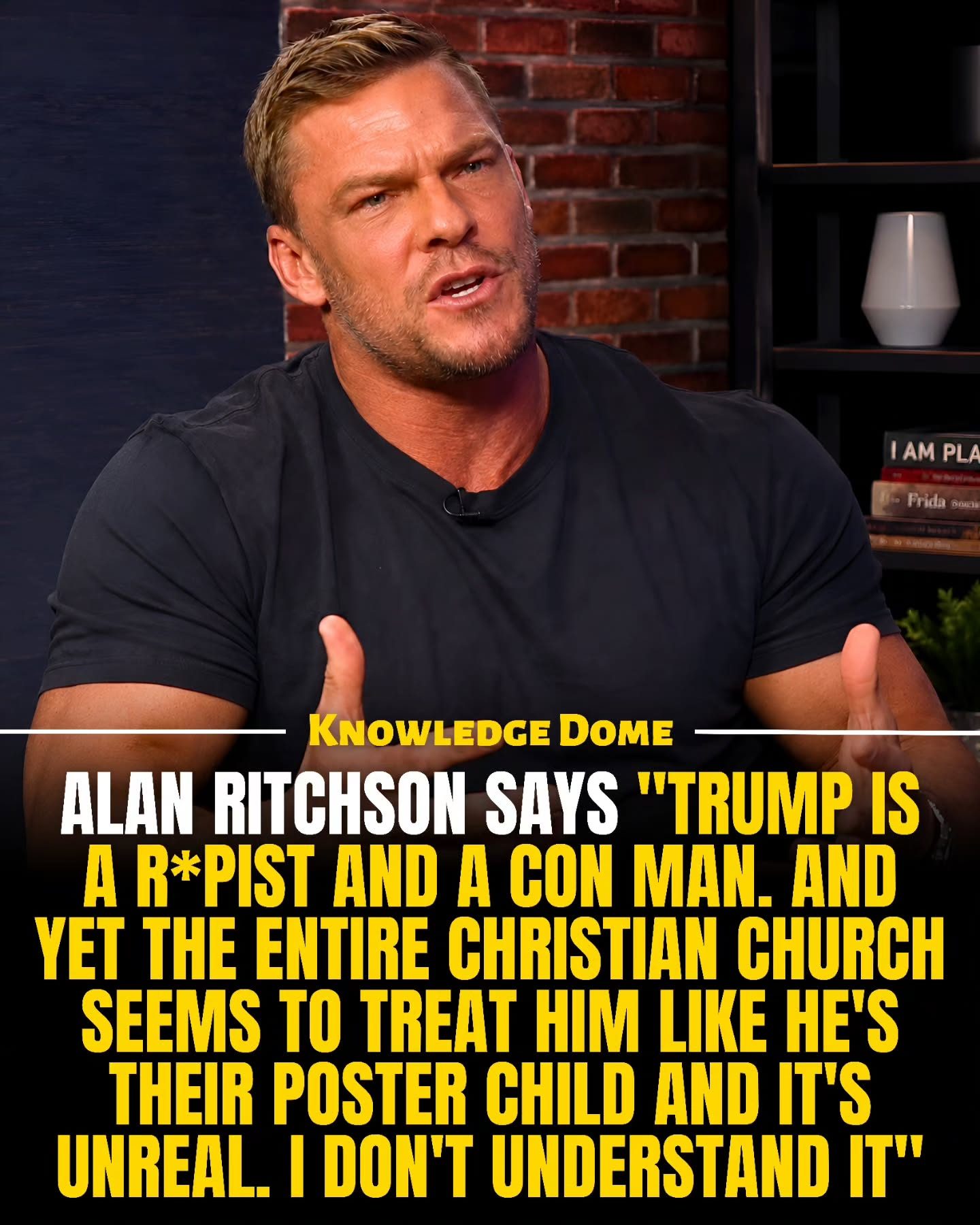Alan Ritchson Critiques Trump's Support Among Christians