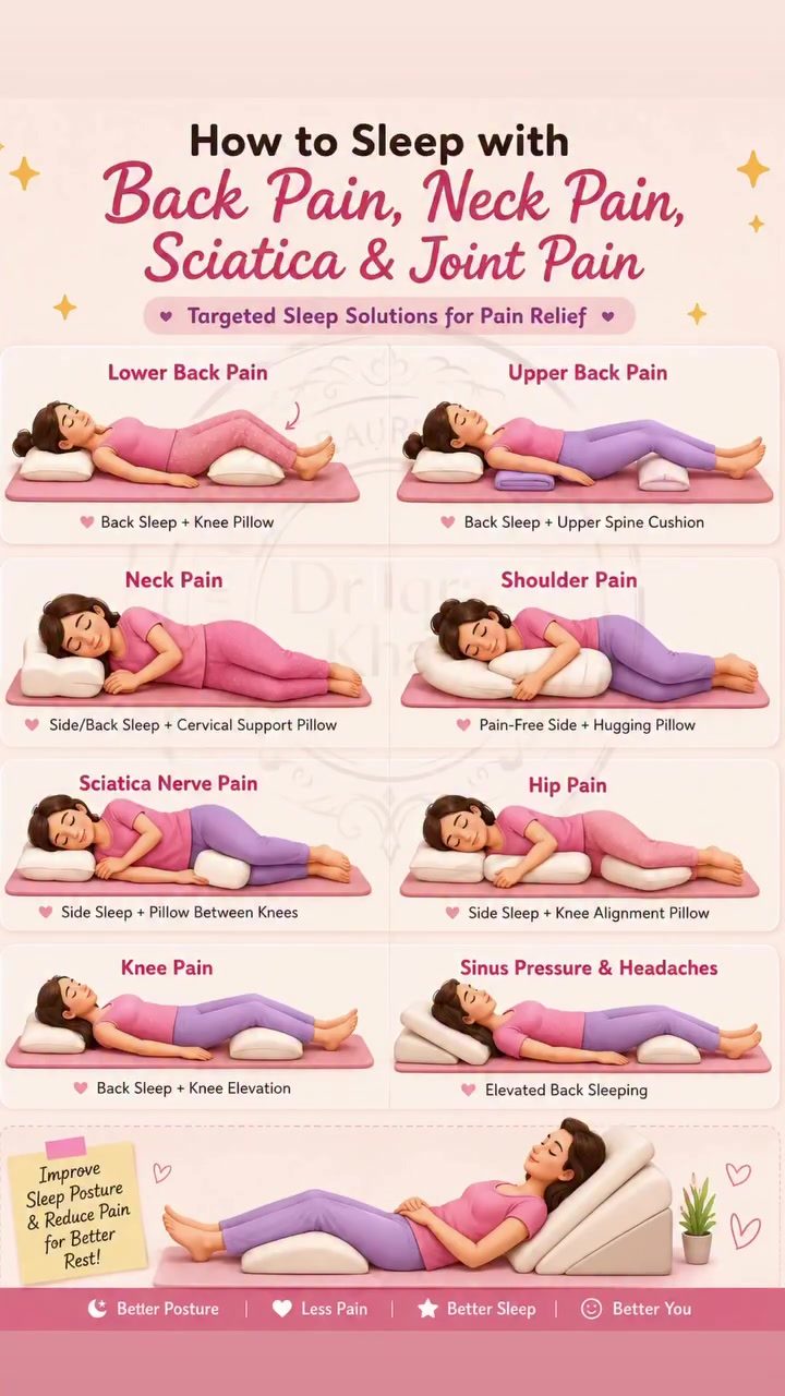The Best Pillows and Positions for Pain-Free Sleep
