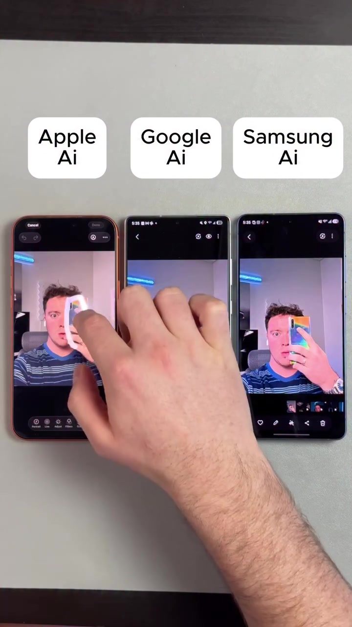 Selfie Camera AI: Apple vs. Google vs. Samsung