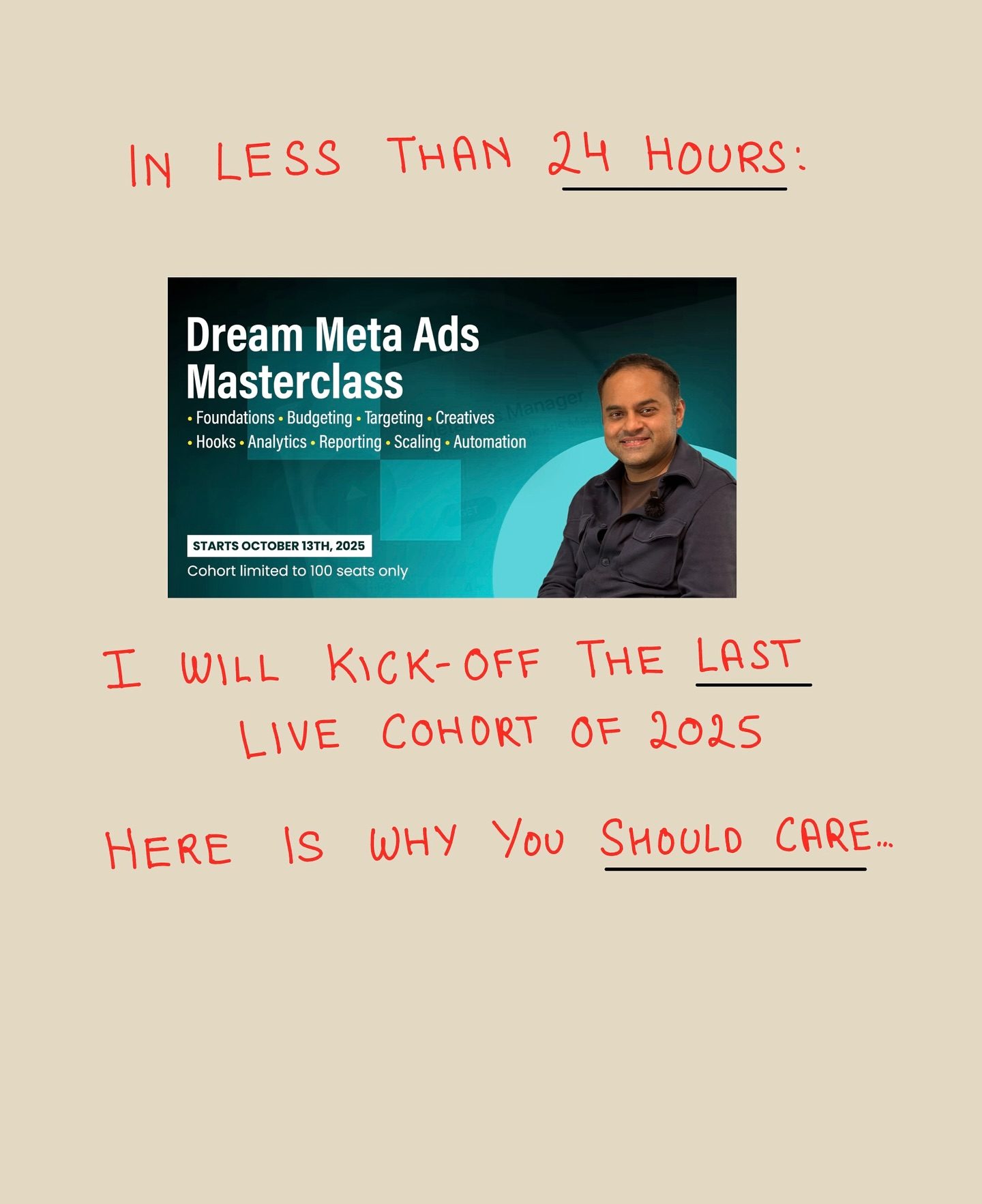 Last Chance to Master Meta Ads Live