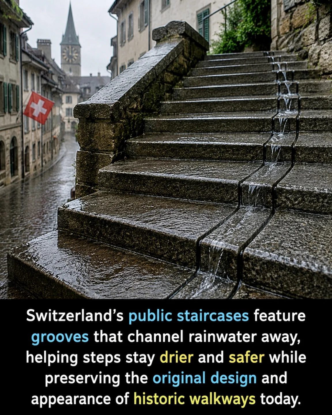 Swiss Staircase Design: Keeping Historic Steps Safe and Dry