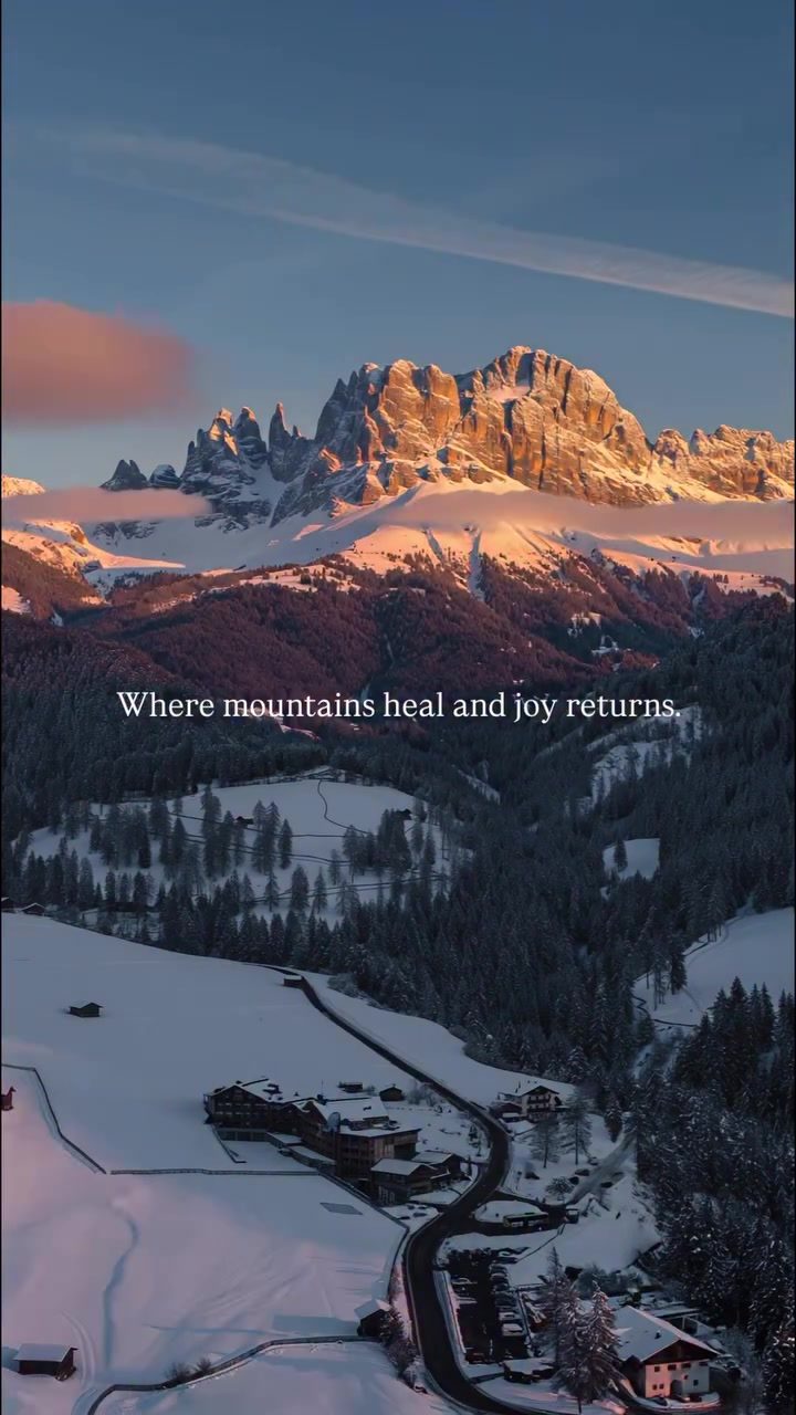 Mountain Magic: Healing Serenity in Snowy Landscapes