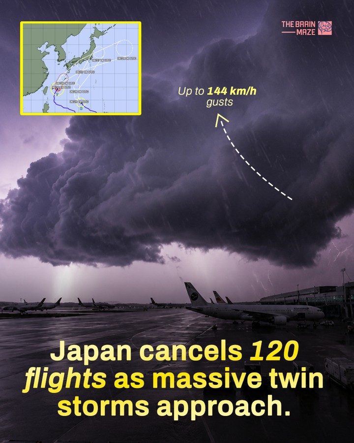Japan Bracing for Twin Storms: Mekkhala and Higos