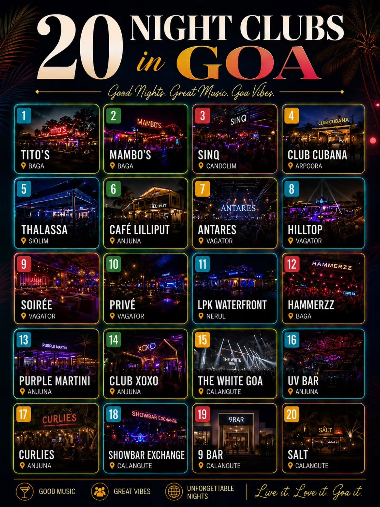 Goa's Top 20 Nightclubs: Ultimate Nightlife Guide