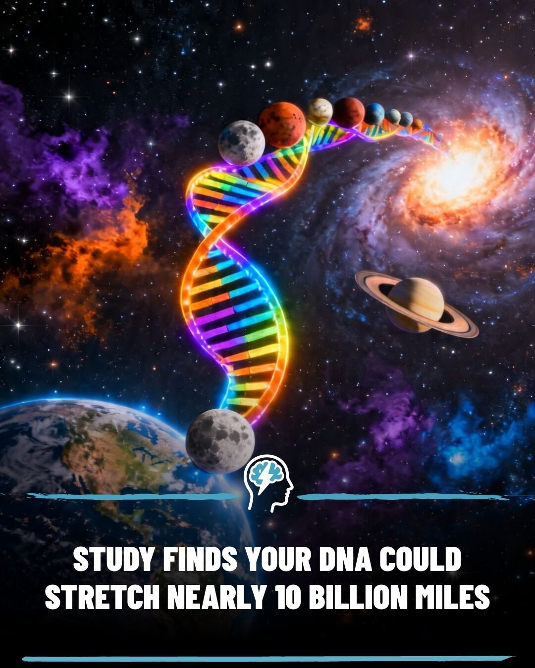 DNA's Stunning Length: Uncoiled DNA Could Cross the Solar System