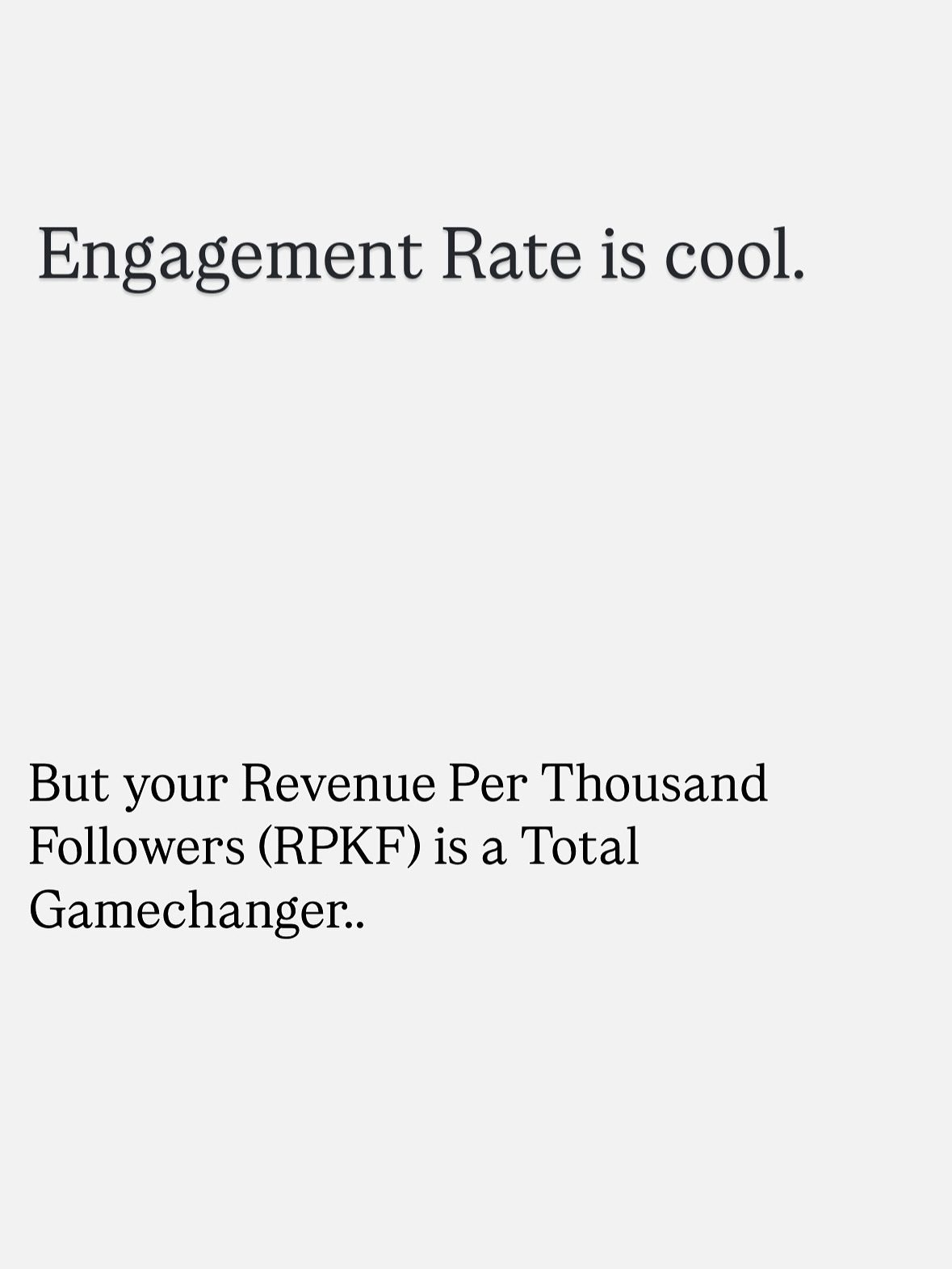 How to Calculate and Improve Your Revenue Per Thousand Followers