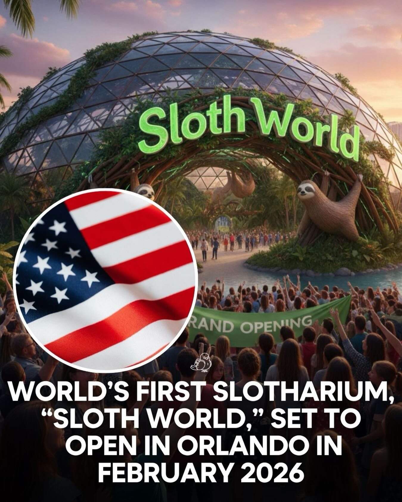 Await Sloth World: Orlando's 2026 Slotharium Grand Opening