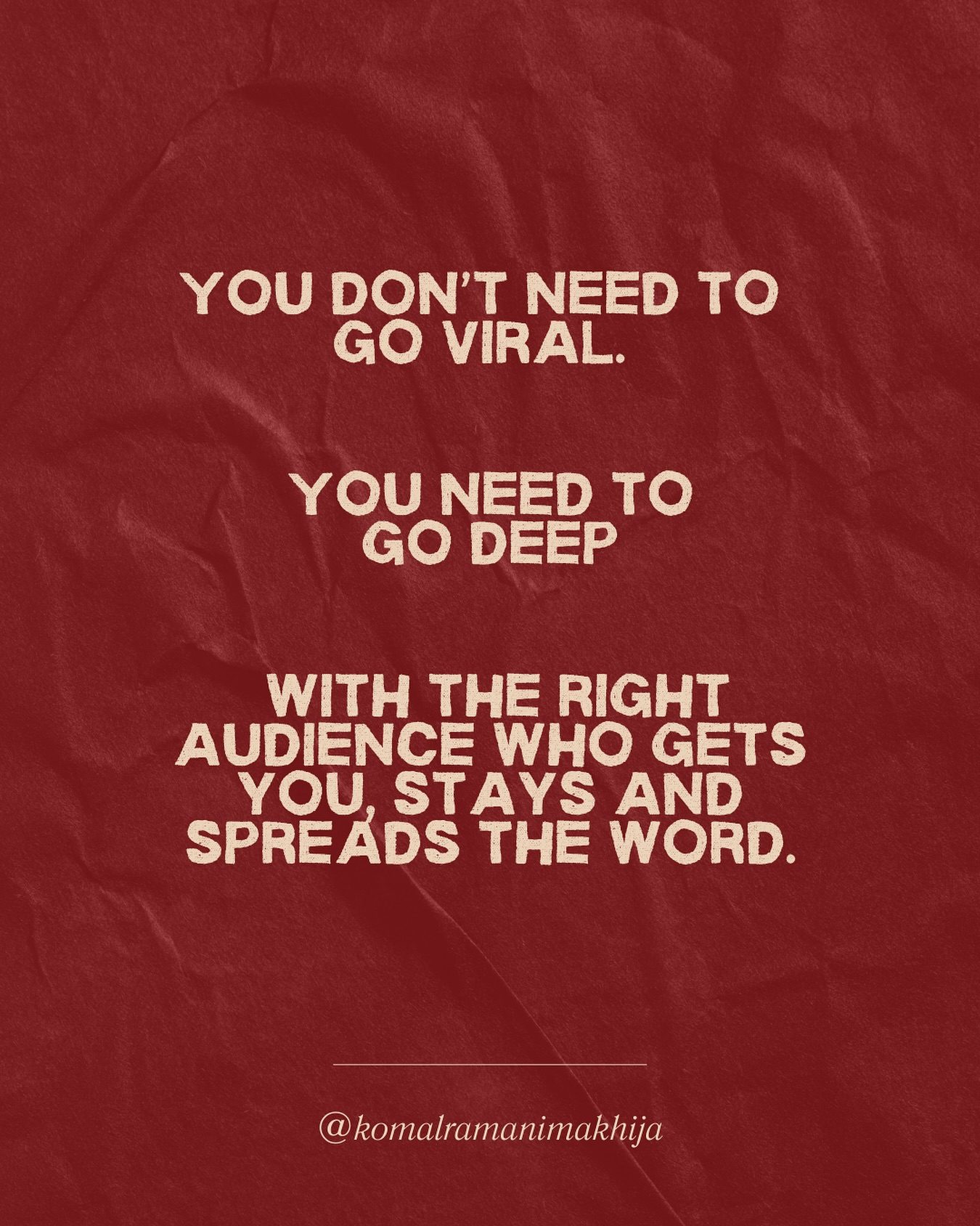 Building a Loyal Audience: Why Depth Beats Virality