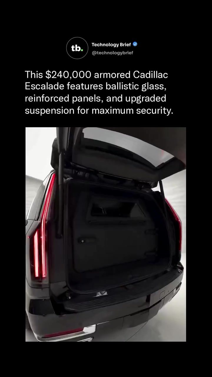 Armored Cadillac Escalade: Luxury and Bulletproof Security