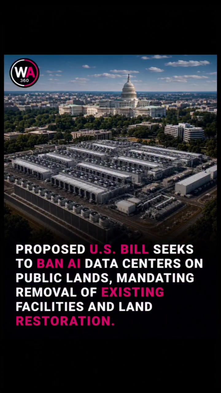 New U.S. Bill Aims to Ban AI Data Centers on Public Lands